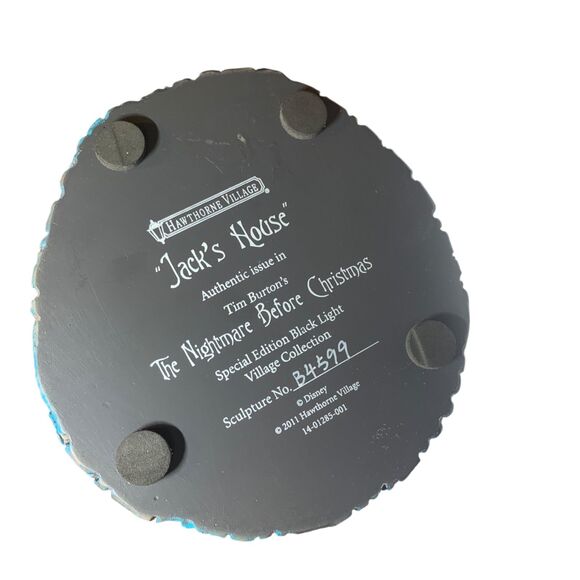 Nightmare Before Christmas Jack Skellingtons House Disney Hawthorne Village - Picture 8 of 8